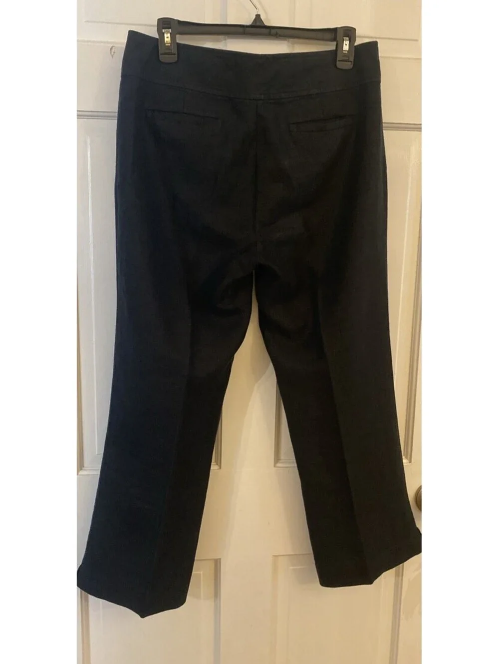 Banana Republic Black Linen Dress Pants Women’s Size 8 Straight Leg Trouser